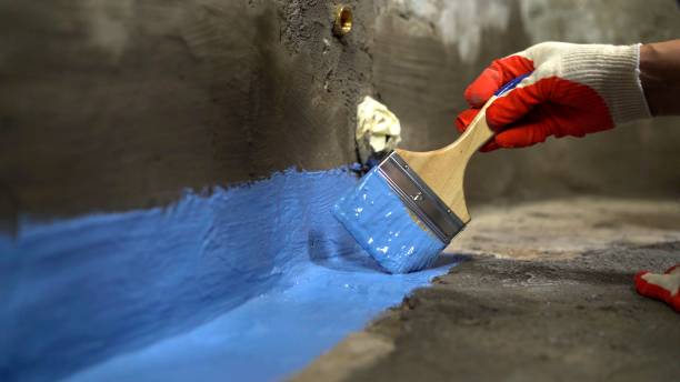 Crawl space vapor barrier installation in Hales Corners, WI